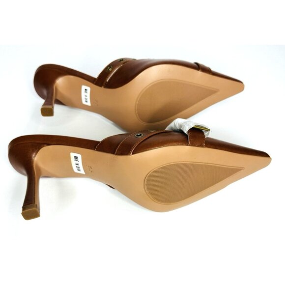 NEW Women’s Suiara Kitten Heels Pumps Size 8.5” Brown Pointy Toes with Box - Picture 7 of 10